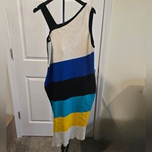 Ashely Stewart One Shoulder Dress. Multi Color Size 18/20